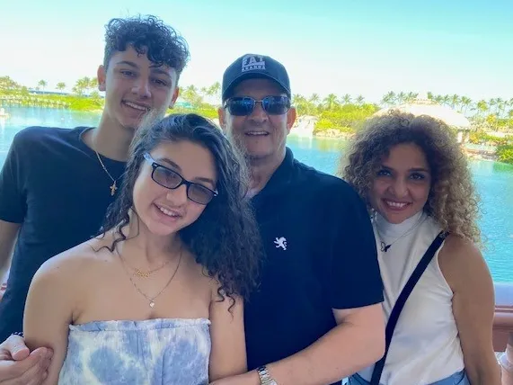 The Nasnas family — Mikee, Tiana, Zack, and Carla